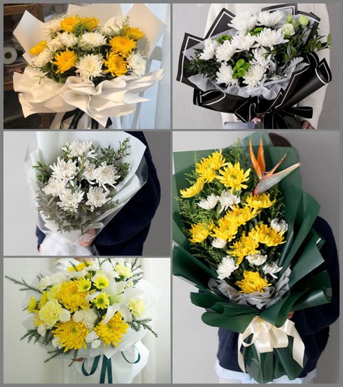 贵州贵阳花溪区孟关苗族布依族乡白事花束代送